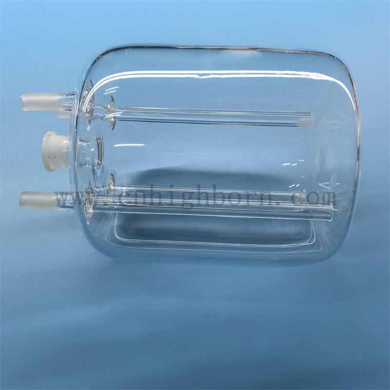 Reattore al quarzo trasparente