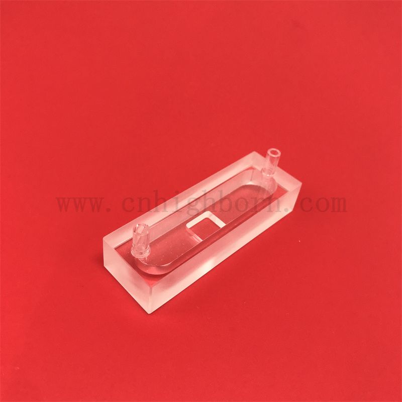 Ricerca in laboratorio ad alta precisione Cuvetta di vetro in quarzo ottico