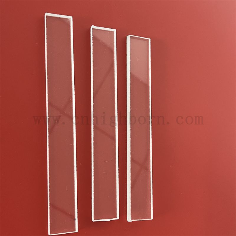 Foglio di vetro trasparente di resistenza alla corrosione chimica