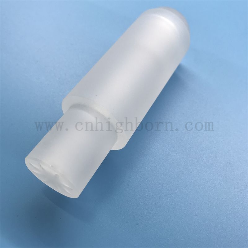 Resistenza al calore traslucido tubo di vetro in quarzo personalizzato con perforazione laser