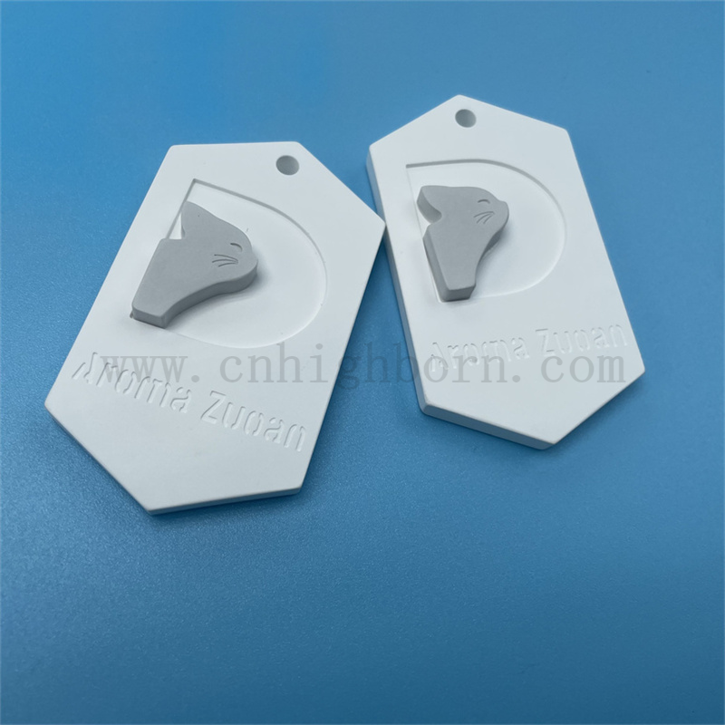 Logo personalizzato profumato ceramico appeso fragranza in gesso per diffusore per aroma auto