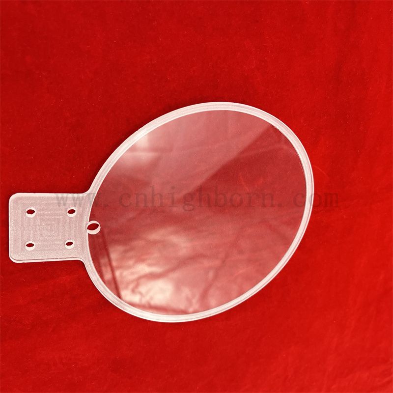 Resistenza alla temperatura ad alta temperatura PROCESSO DEEPENTE GLIDO ROULD LOURD Glass Wafer con foro