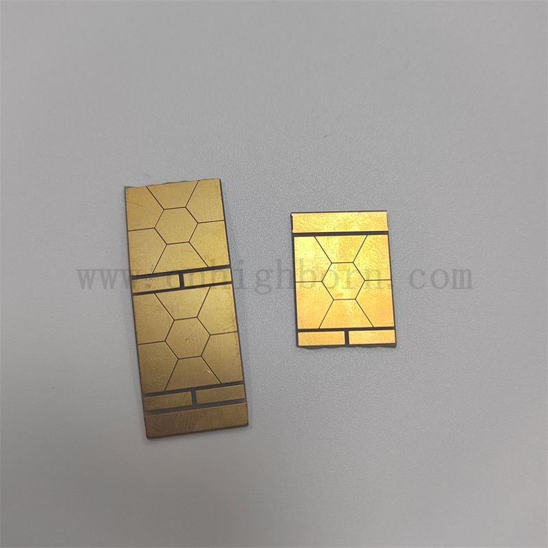 MO MN personalizzato Alumina AL2O3 DBC DPC AMB METALLIZZATO CERAMICO PER COMPONENTO ELETTRONICO