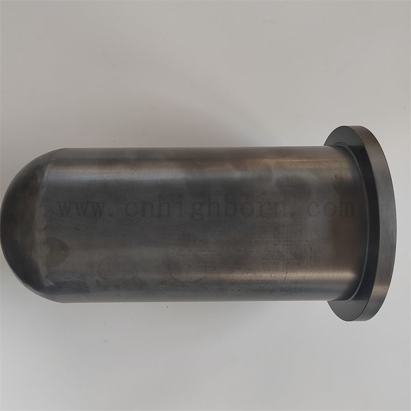 Un tubo di protezione in carburo di sinterizzazione di reazione sigillata un'estremità Sic tubo di protezione in ceramica