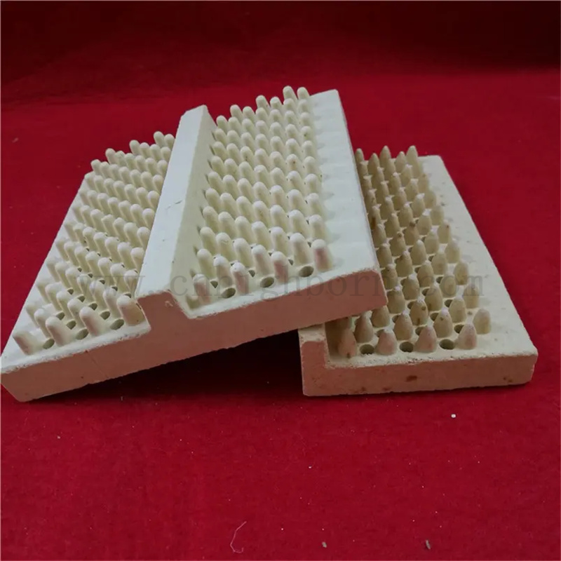 Porta in ceramica in ceramica con ceramica con mullite a carico ad alte temperatura.