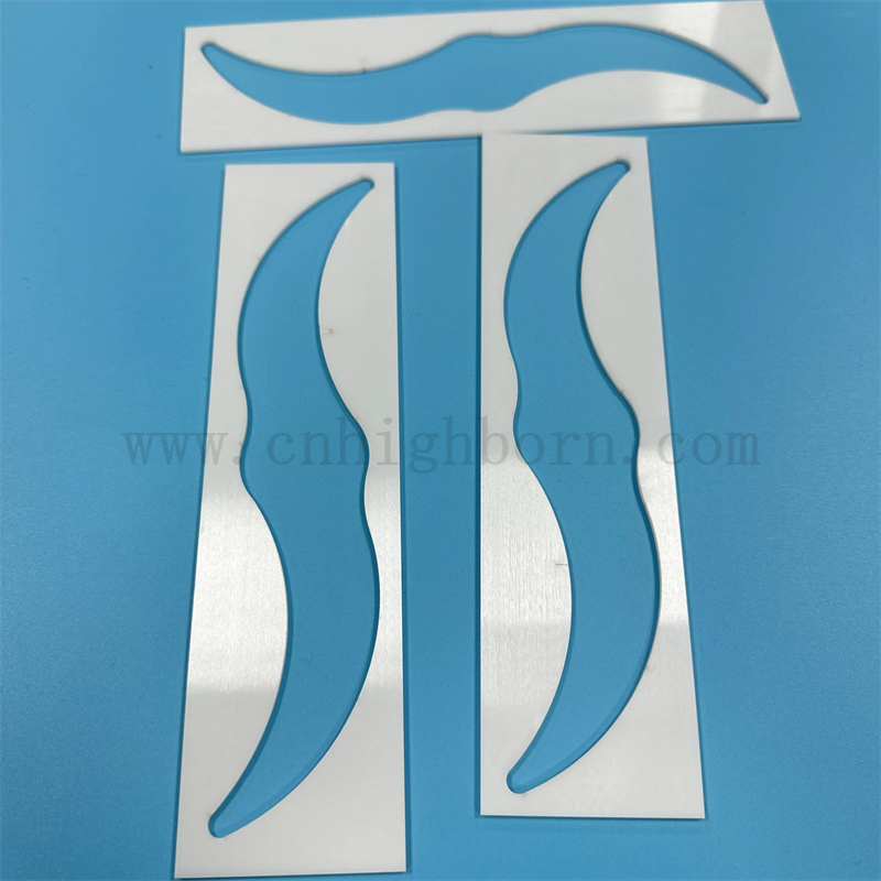 Resistenza all'usura ad alta precisione personalizzata Zro2 Piatto di zirconia da taglio laser