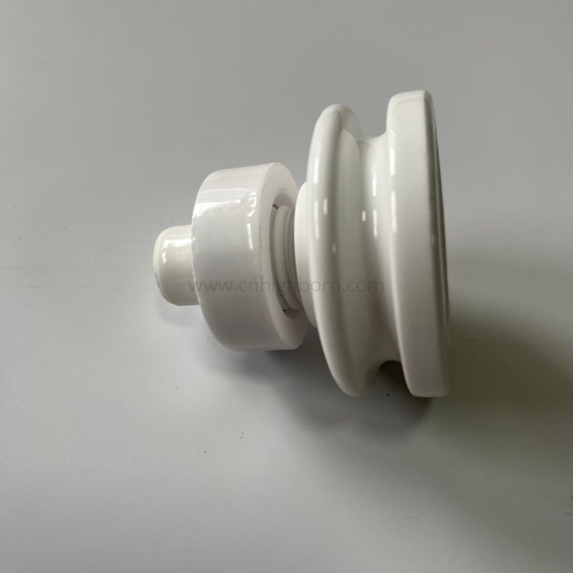 Componente isolante ceramico personalizzato in allumina smaltata Al2O3 al 95%.
