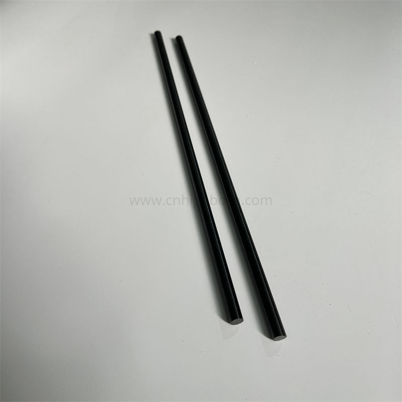 Barra tonda ZrO2 con asta solida in ceramica nera con zirconio
