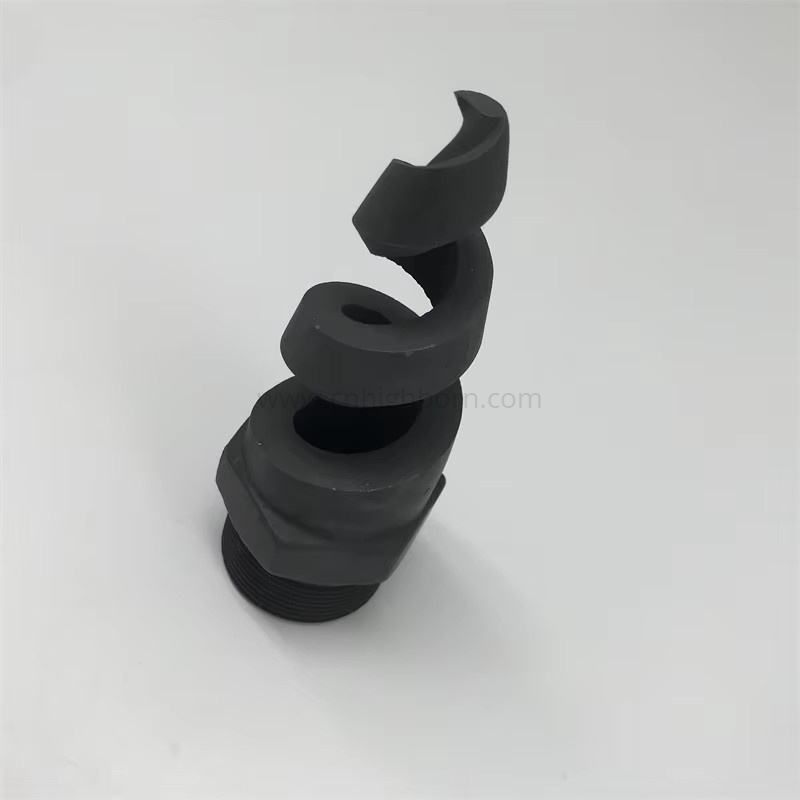 Parte irregolare in ceramica SiC ugello in carburo di silicio isolante