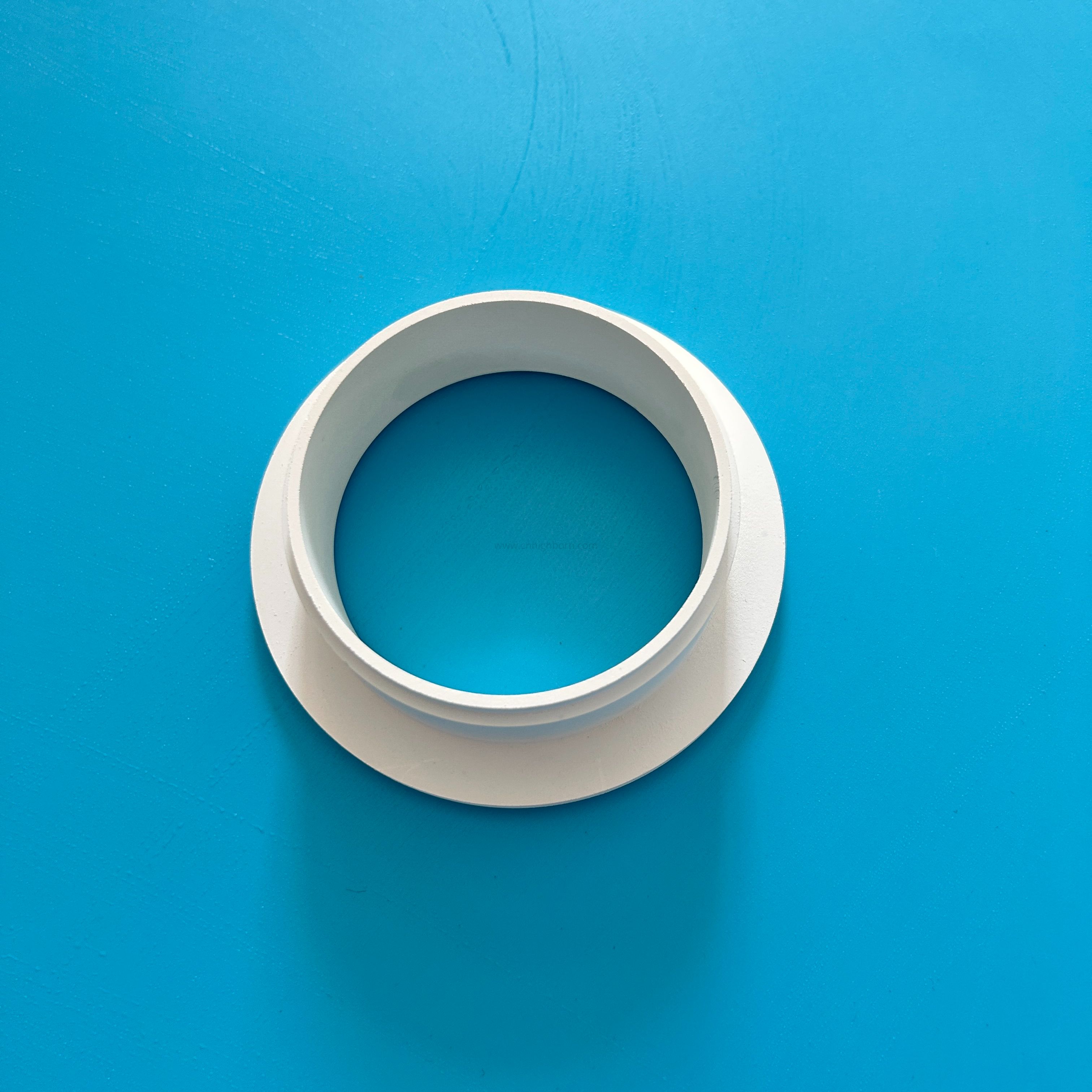 Boccola BN con anello flangiato in ceramica esagonale in nitruro di boro