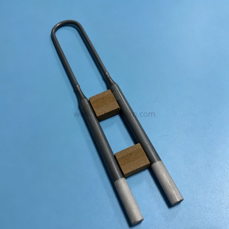 Asta riscaldante in ceramica SiC al carburo di silicio a forma di U