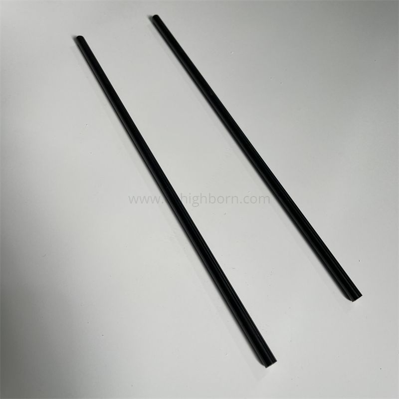 Barra tonda ZrO2 con asta solida in ceramica nera con zirconio