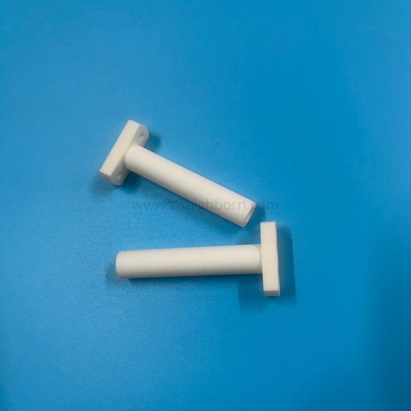 Isolante a tubo cavo in ceramica T allumina Al2O3 al 95%.