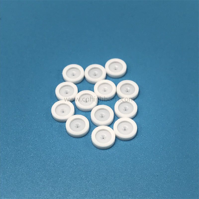 Piastra per ugello di spruzzatura in ceramica ZrO2 Disco per la generazione di nebbia in zirconio