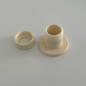 Raccordo ceramico filettato isolante in allumina Al2O3 per alte temperature