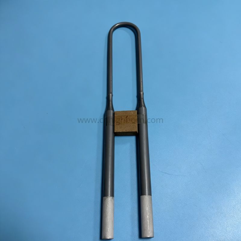 Asta riscaldante in ceramica SiC al carburo di silicio a forma di U