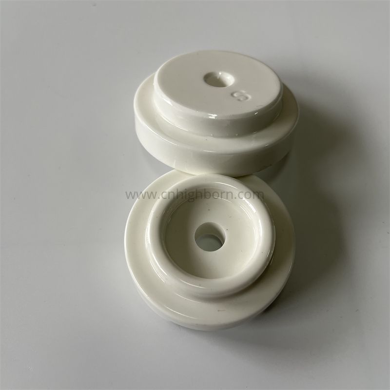 Parti del disco ceramico in allumina smaltata Al2o3 dell'isolante elettrico