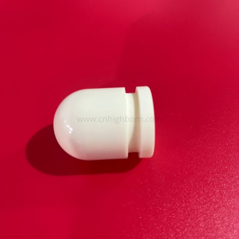 Testa a pressione in ceramica con perno di posizionamento a testa arrotondata in ceramica di zirconio