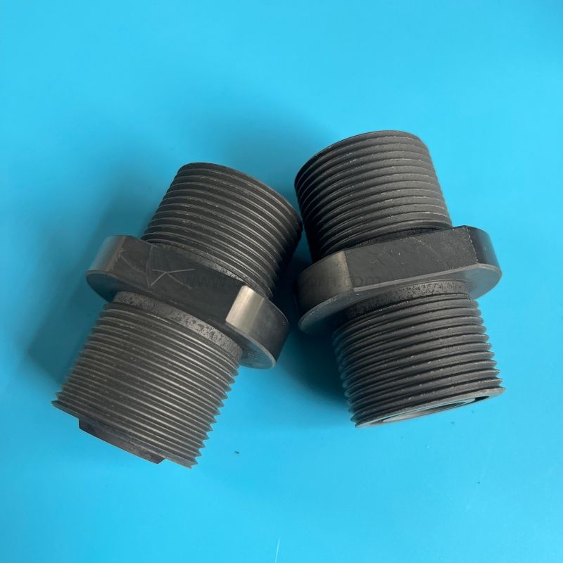 Raccordi ceramici in carburo di silicio Connettore filettato SiC 