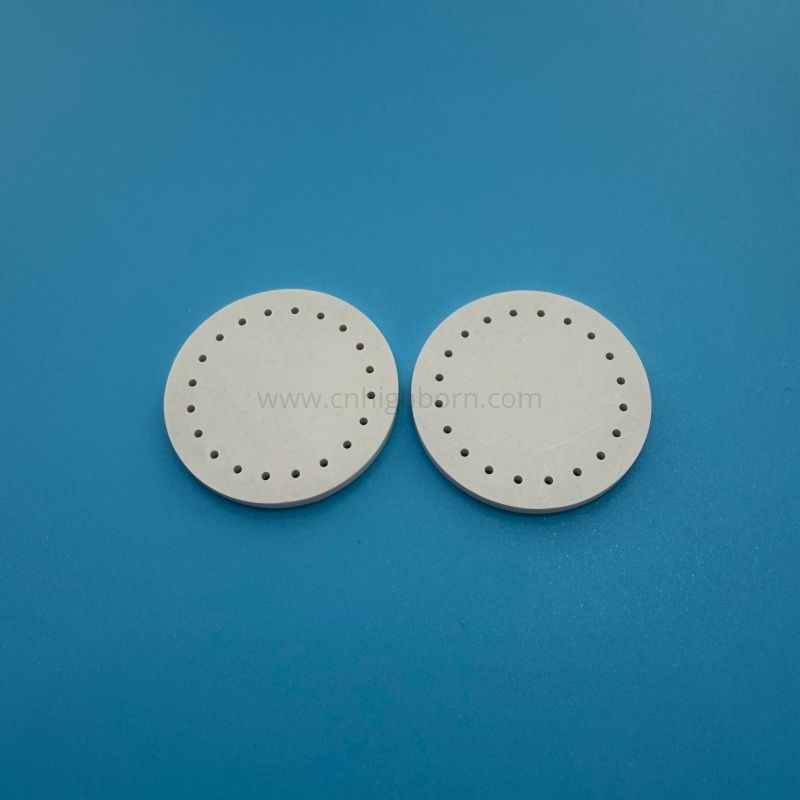 Wafer ceramico in nitruro di boro con foglio isolante circolare poroso