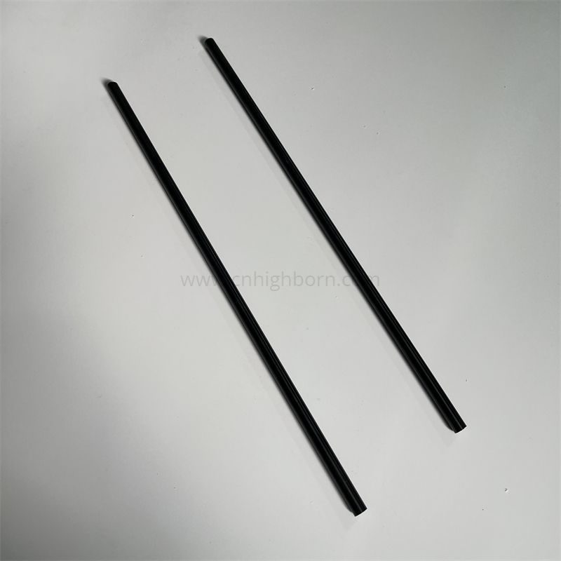 Barra tonda ZrO2 con asta solida in ceramica nera con zirconio