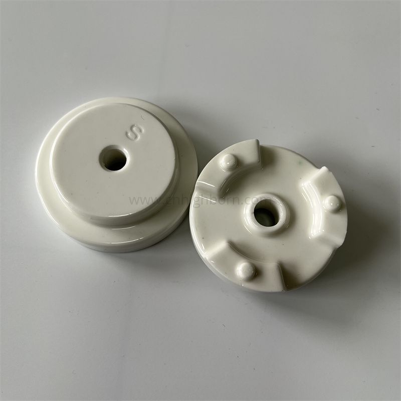 Parti del disco ceramico in allumina smaltata Al2o3