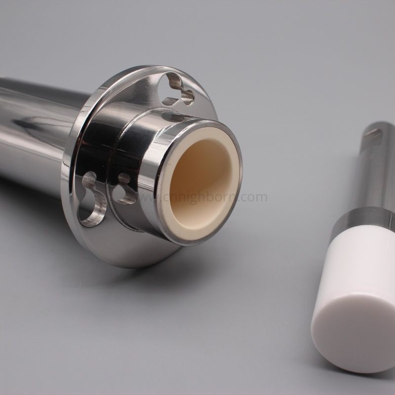 Pompa per liquido di riempimento in ceramica con zirconio personalizzata in 2 pezzi Zro2 
