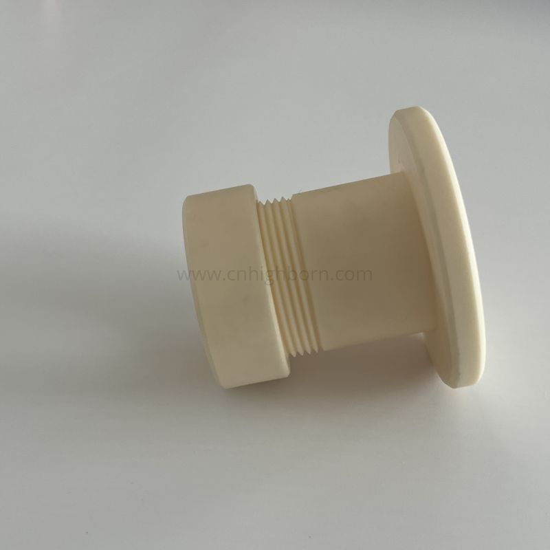 Raccordo ceramico filettato isolante in allumina Al2O3 per alte temperature