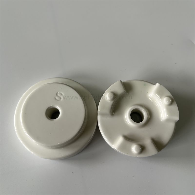 Parti del disco ceramico in allumina smaltata Al2o3