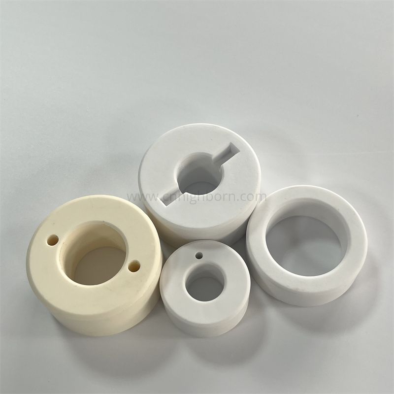  Anello isolante in ceramica di allumina. Ugello laser in ceramica Al2O3 