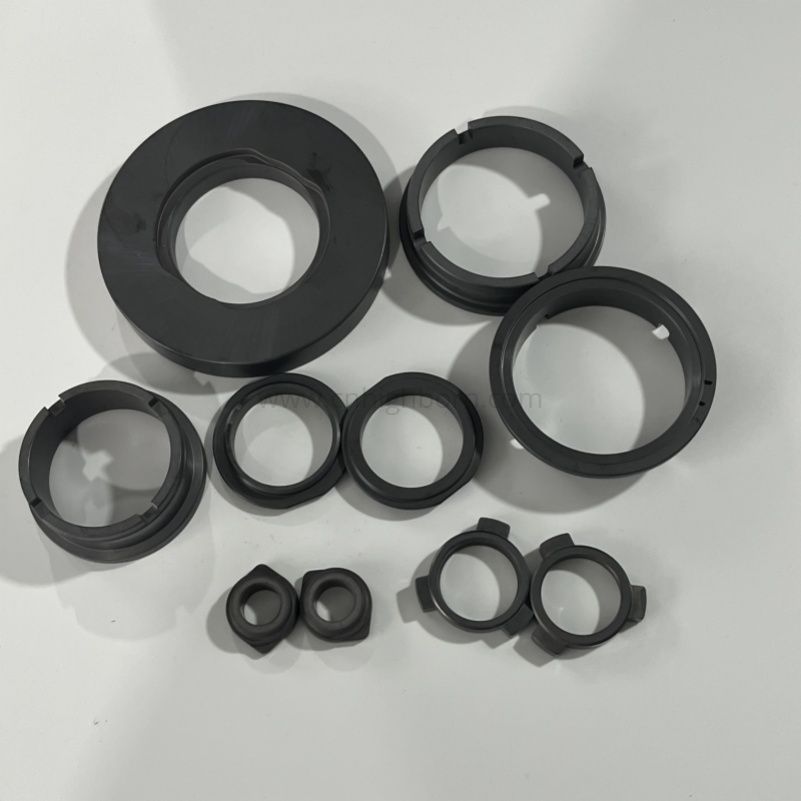 Anello in ceramica al carburo di silicio Parti di componenti in ceramica SSIC
