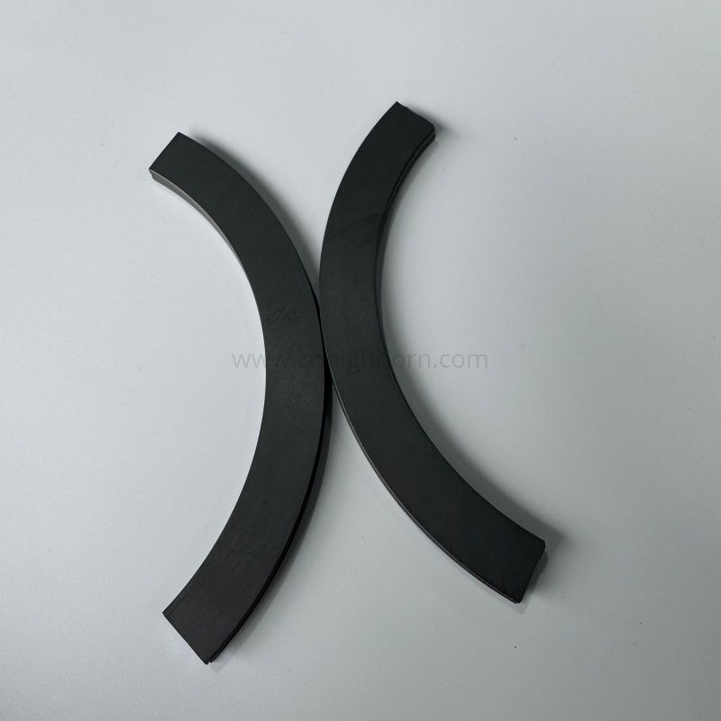 Parti del segmento in carburo di silicio con striscia ceramica SiC curva