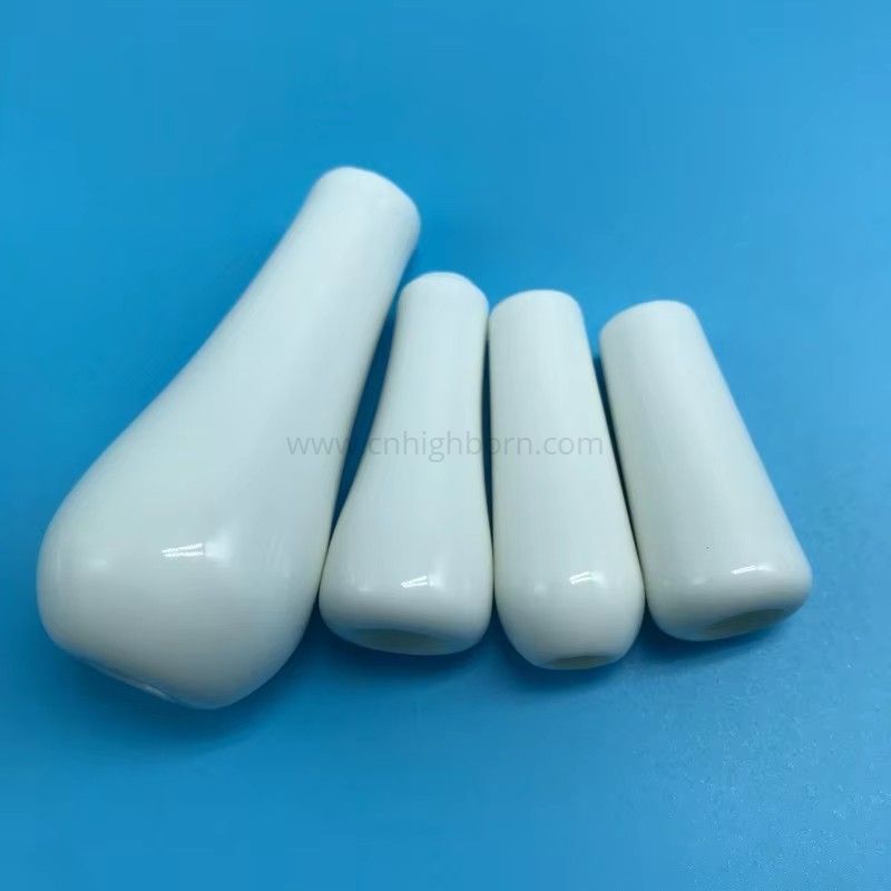 Manopola in allumina per sanitari con maniglia per rubinetto in ceramica steatite