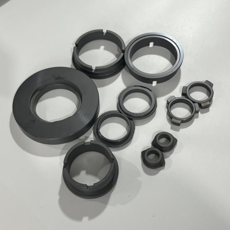  Anello in ceramica al carburo di silicio Parti di componenti in ceramica SSIC