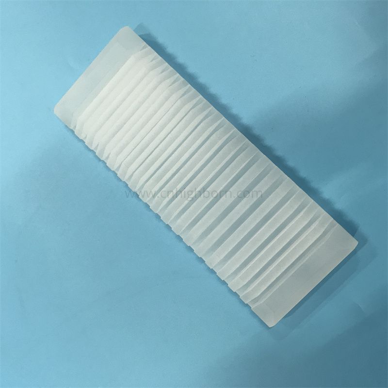 Dispositivo per il trasporto di wafer di quarzo di silice smerigliato ad alta temperatura 
